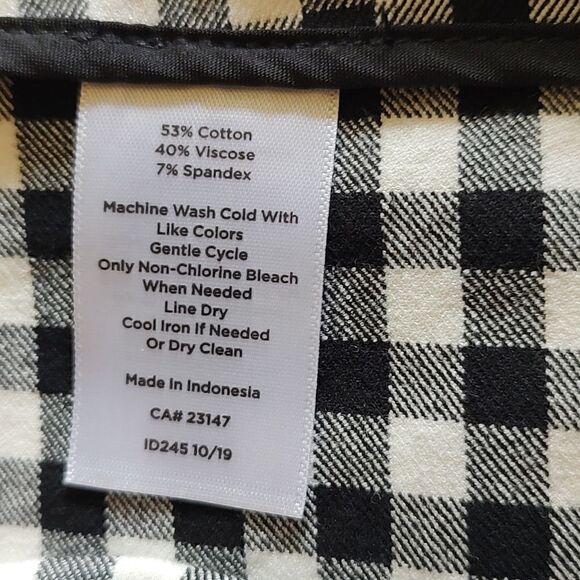 Talbot's Chatham Ankle 14P Pull On Gingham Pants - Picture 4 of 15